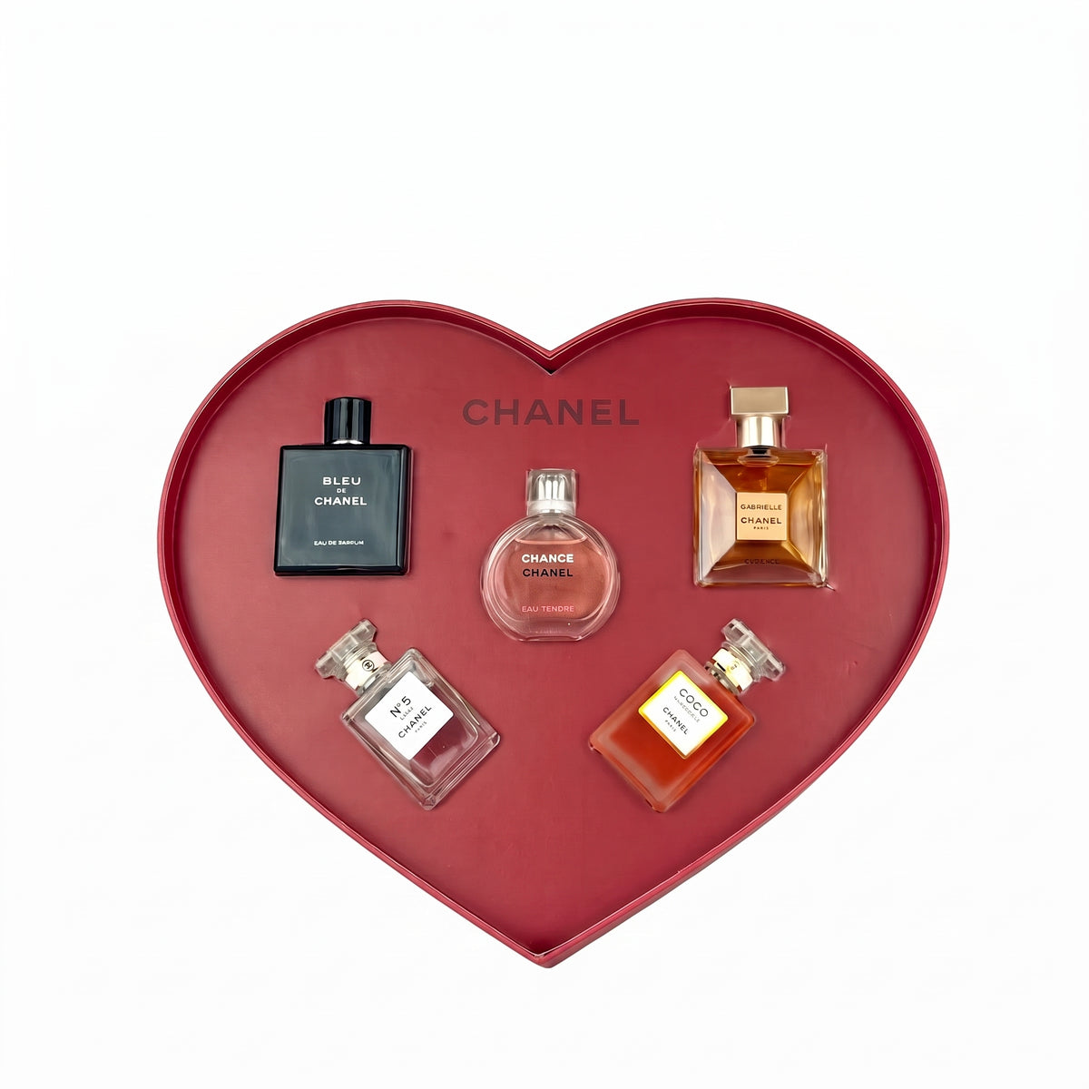 CHANEL - CHANEL Miniature Heart Gift Set 7.5MLx3+10MLx2